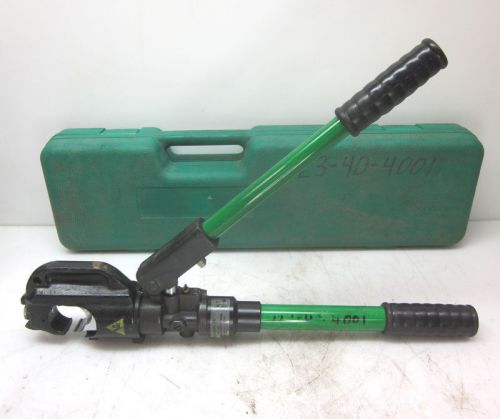 Greenlee hkl1230 12-ton #8 to 750kcmil hydraulic crimper crimping tool + case for sale