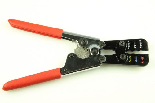 Ul listed ratchet crimp tool for 22-10 ga. insulated connectors for sale