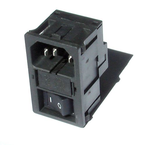 Schurter km00.1105.11 power entry module snap in w fuse, line switch 10a 250vac for sale