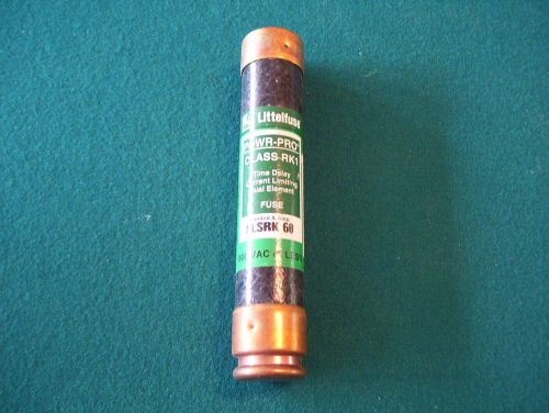 ONE - LLSRK-60 LITTELFUSE FUSE - CLASS RK-1 - NEW OLD STOCK