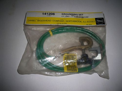 Grounding set 6&#039; #8awg with &#034;j&#034; clamp &amp; beam clamp daniel woodhead co. 141206 for sale