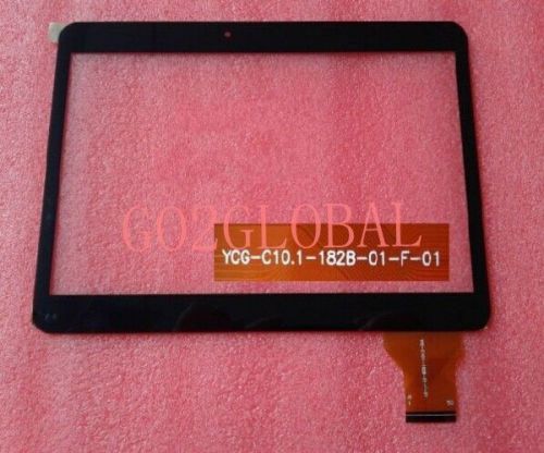 10.1 YCG-C10.1-182B-01-F-01 New Digitizer Glass for  black Touch Screen 60 day