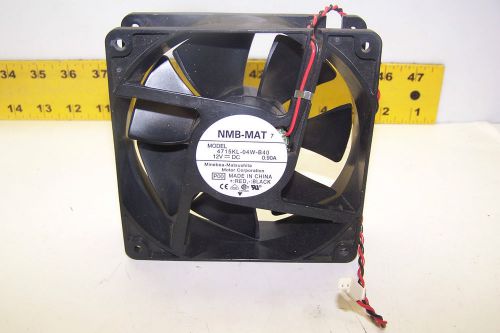New nmb-mat 4715kl-04w-b40 fan 120mm x 120 x 38mm nmb 12 vdc cooling fan .90 amp for sale