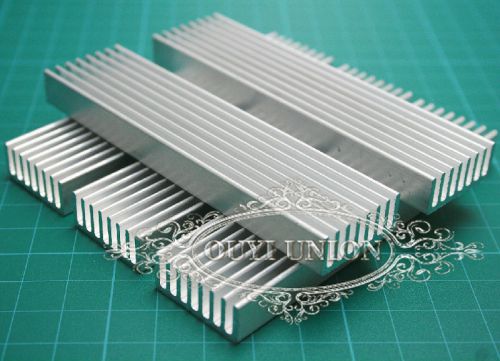 10pcs 100X25X10mm Aluminum heatsink Heat Sink Chip for IC LED Power Transistor