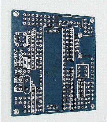 2pcs PIC microcontroller 16F877A development Minimum System PCB bare board