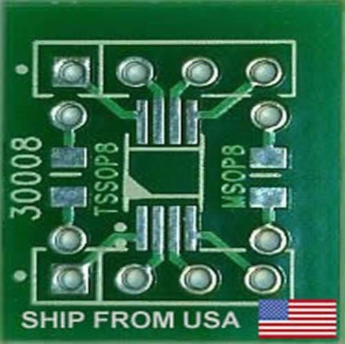 3 pc TSSOP8 MSOP8 TO DIP8 Adapter Board PCB SMD