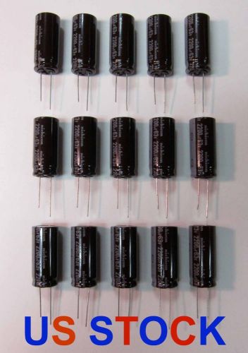 15 x nichicon 2200uf, 63v, capacitors, upw1j222mhd, us stock, free shipping for sale