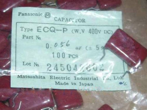 10pcs Panasonic 56NF 0.056UF 400V 563 CBB high frequency capacitor Pitch 15mm