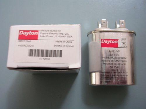 Dayton , 4uha6, 3mfd 440 vac  motor run capacitor for sale