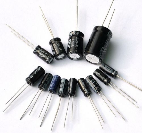 0.47uF to 1000uF Electrolytic Capacitors Assorted Kit, 13 Values, Total 200 PCS.