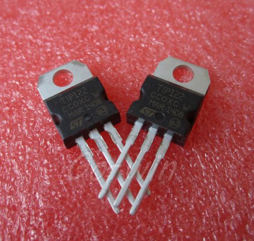 10pcs tip122 to-220 100v 5a transistor complementary npn for sale