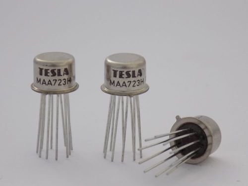 1x Tesla MAA723H --( 700mW 50V 150mA )-- Voltage Regulator - MAA-723-H IC TO99