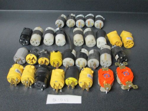Lot of 30 HUBBELL male &amp; female Twist-lock plugs