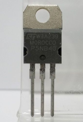 5 x STP5NB40 N - Channel Enhancement Mode PowerMESH MOSFET STM TO-220