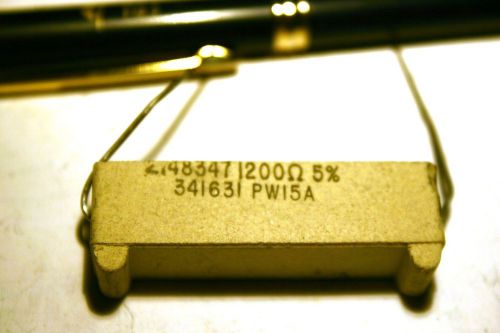 Irc 1.2kohms 15watts 5% wirewound  resistor pair mil  radio for sale