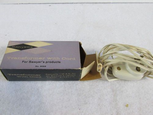 Vintage Sawyers 2052  Transformer With 10-Foot Cord with Box