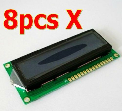 1602 16x2 hd44780 character lcd display module lcm blue blacklight 8pcs for sale