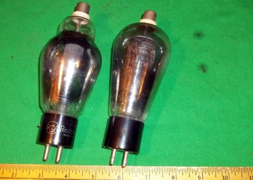 (2) 866A Transmitting Tubes RCA &amp; Taylor used OK Clean! L@@K!