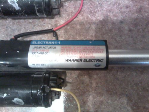 Warner Electric Electrak 1 Linear Actuator SP24-17A8-02 24VDC 75 lb Load