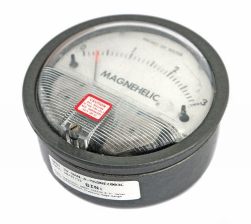 Dwyer magnehelic 2003c 15psig 0-3&#034; water level differential pressure gage gauge for sale