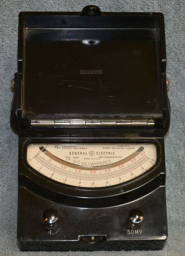 Vintage General Electric DC Kiloamp Meter  - GE