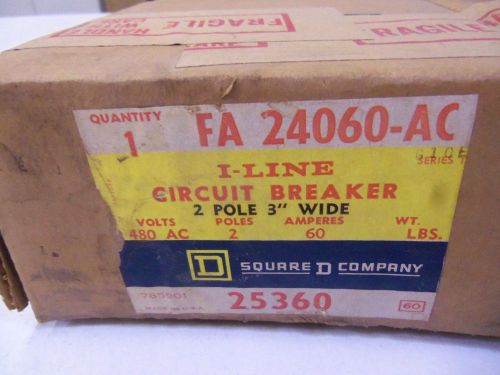 SQUARE D CIRCUIT BREAKER FA-24060-AC *NEW IN BOX*