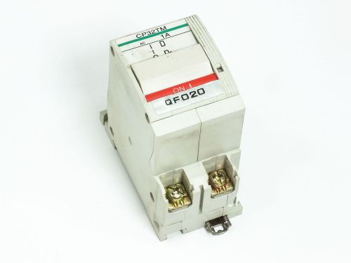 Fuji electric circuit protector / breaker 1 amp 2-pole cp32t-m001 cp32tm/1 for sale