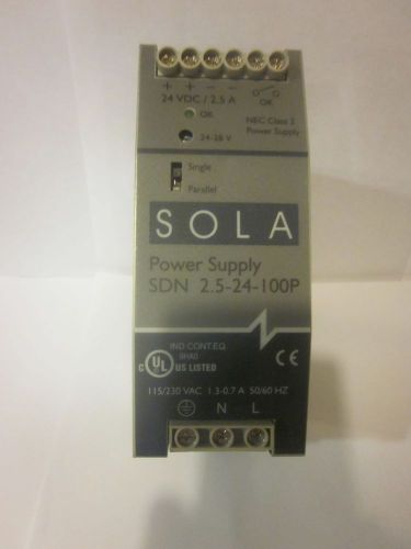 SOLA SDN 2.5-24-100P, Power supply,  24vdc / 2.5A
