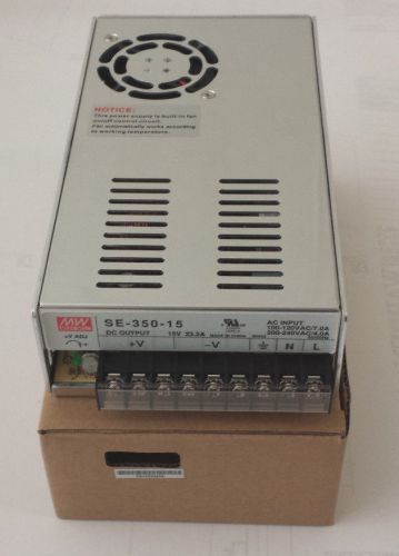BRAND NEW MEAN WELL SE-350-15 SWITCHING POWER SUPPLY 15V 23.2A  US SELLER