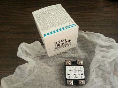 Siemens/Potter &amp; Brumfield solid state relay 3-32VDC control SSR-240D50