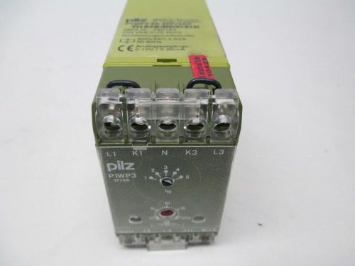 PILZ P1WP3 5A 500V3AC 490183 POWER METER SAFETY RELAY 500V-AC 5A AMP D287848