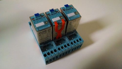 3pcs releco qr-c relay c7-a20 dx 24vdc 10a amp 8 pins w/base for sale