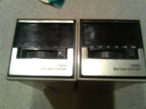 LOT of TWO - Barber Colman 580 Temperature Controllers Used in Working Condition