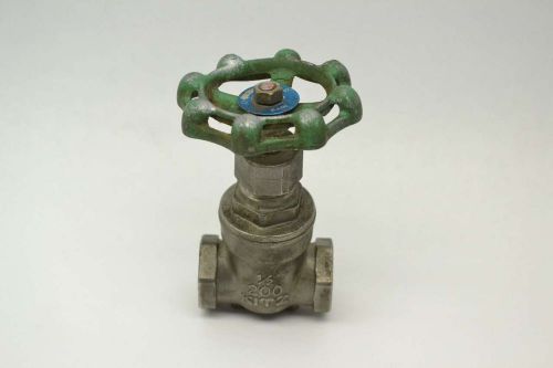 Kitz scs14 ak 316 1/2 in npt 200wog stainless threaded gate valve b404653 for sale