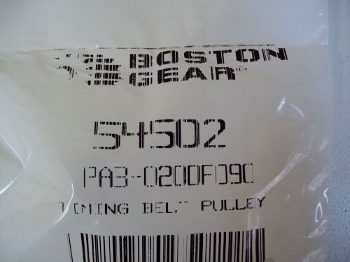 BOSTON GEAR 54502 PA3-020DF090 1/4 IN BORE TIMING PULLEY - NEW - FREE SHIPPING!