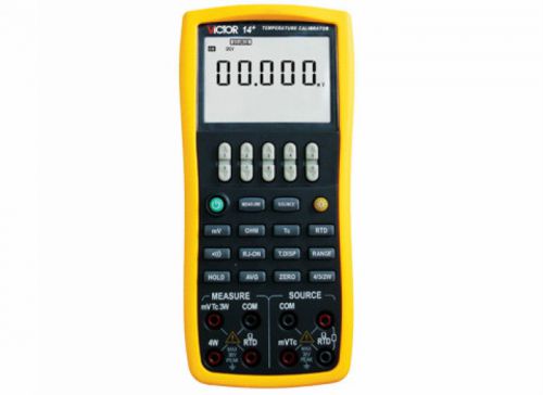 High-accuracy 0.02% dcv ohm thermocouple rtd process calibrator meter 2in1 vc14+ for sale