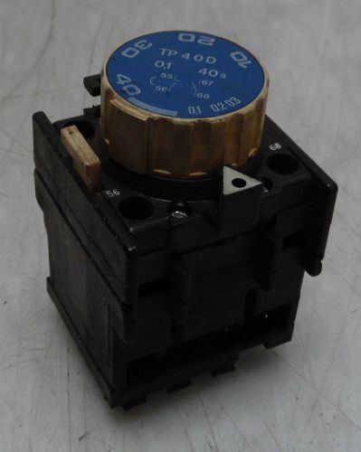 AEG Time Delay Relay Timer, TP 40D, Used, WARRANTY
