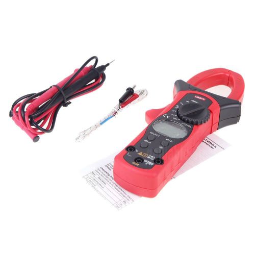 New uni-t ut206a lcd digital clamp meter multimeter ac dc voltage amp ohm tester for sale