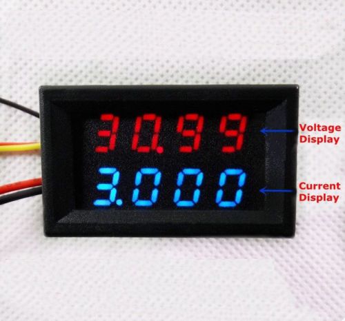 DC Digital Combo Meter Voltmeter Ammeter 0-33V 0-999mA 1A 2A 3A High Precision
