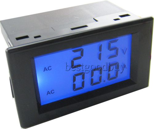 200-450v/100a dual display digital ac voltmeter ammeter voltage current monitor for sale