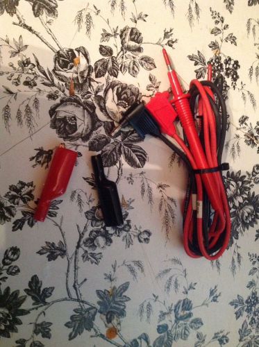 SIMPSON ELECTRIC 125 Test Leads, 48 In. L, 5000VAC, Red/Black