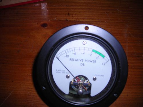 A&amp;M INSTRUMENTS  RELATIVE POWER DB METER 365-358 -10-+2