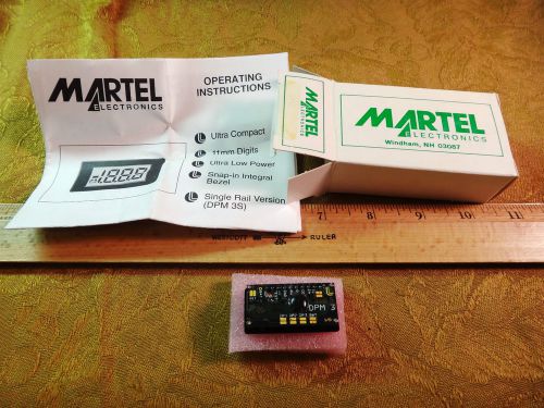 Martel Electronics DPM 3 Single Rail Version Digital LCD Subminiature *Free S&amp;H*