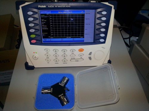 Protek A434 RF Master 25MHz-4GHz, Comm. Antenna and RF cable Test +Cal-Kit