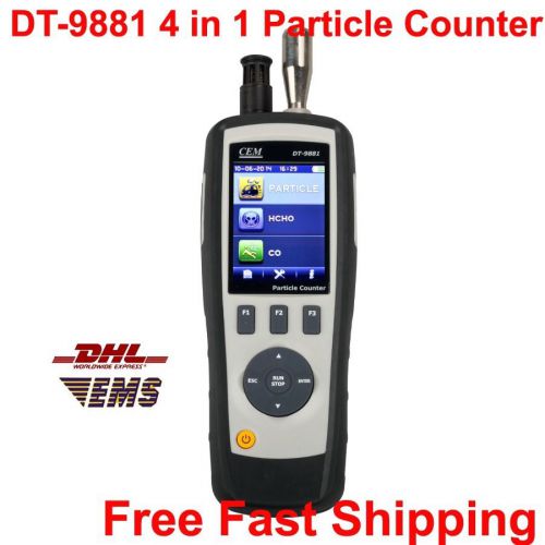 Dt-9881 4 in 1 particle counter w/tft lcd display&amp;camera function hcho co test for sale