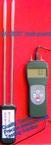 Digital Moisture Meter Tester Wood Sawdust Soil Tobacco Fiber W/ Long Short pins