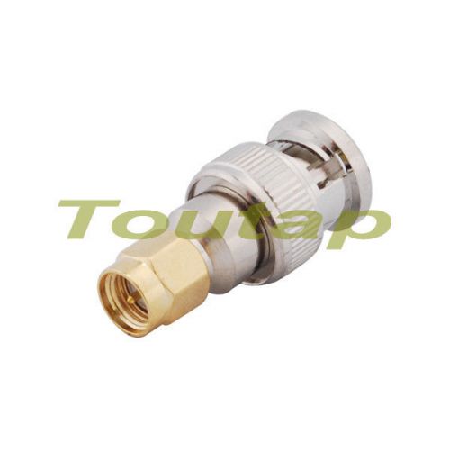 Sma-bnc adapter sma plug to bnc plug male straight rf coax connector adapter for sale