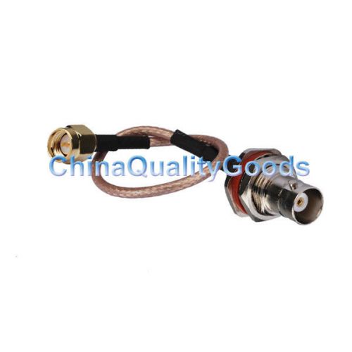 RG316 BNC female o-ring to SMA male ST pigtail cable 15cm