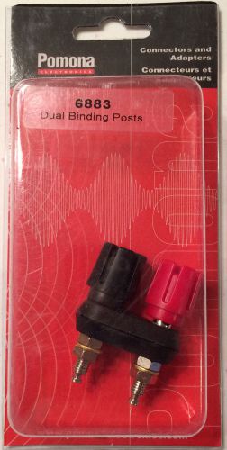 POMONA Binding Ports - 6883 - DOUBLE BINDING POST, 30A, BLACK