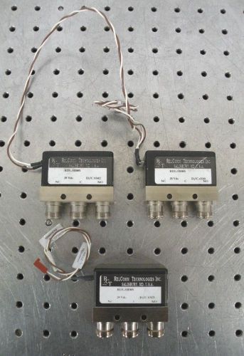 C112687 Lot 3 RelComm Technologies RDL-SR005 type N RF 1P2T Switch (28VDC)